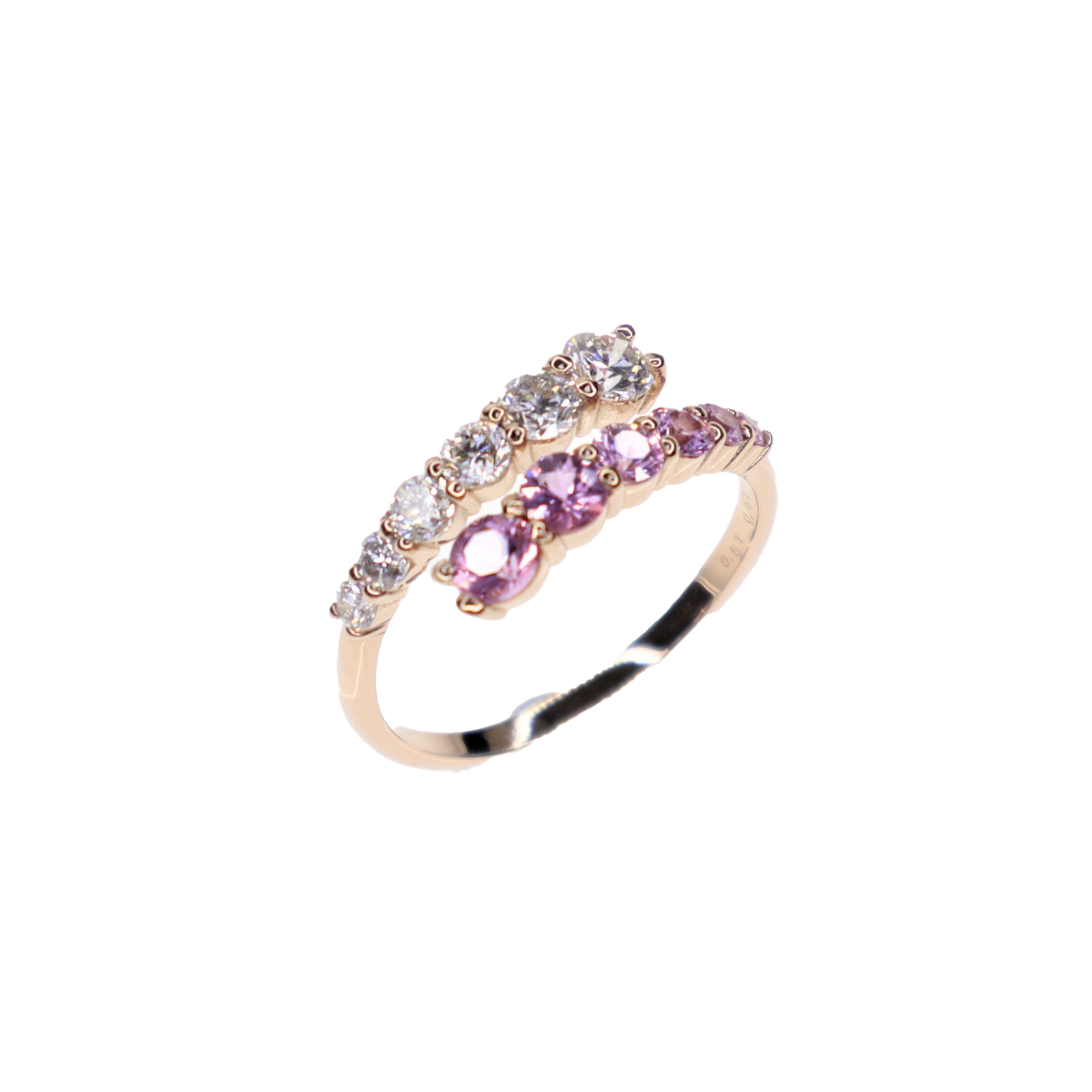 Anabelle Pink Sapphire Diamond Ring