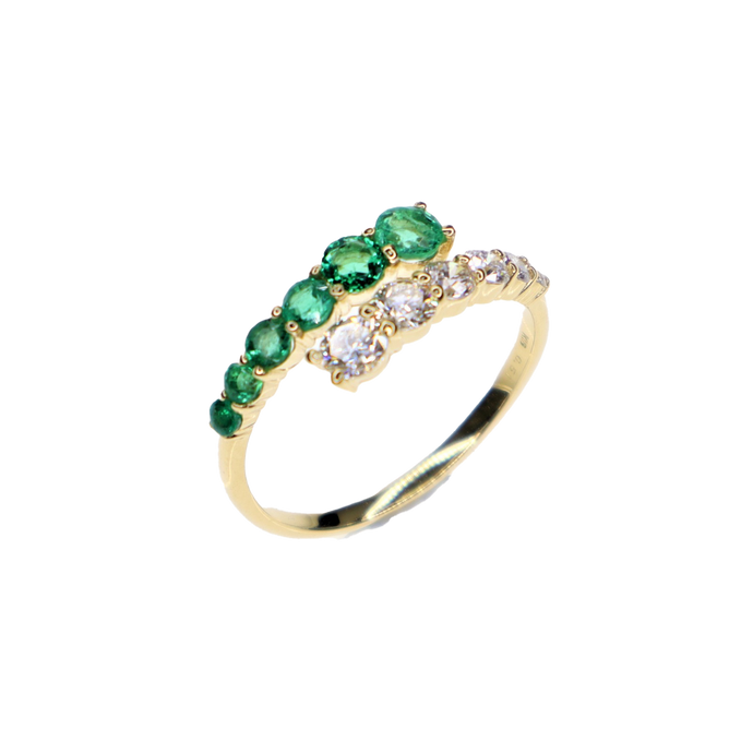 Emma Diamond Emerald Ring