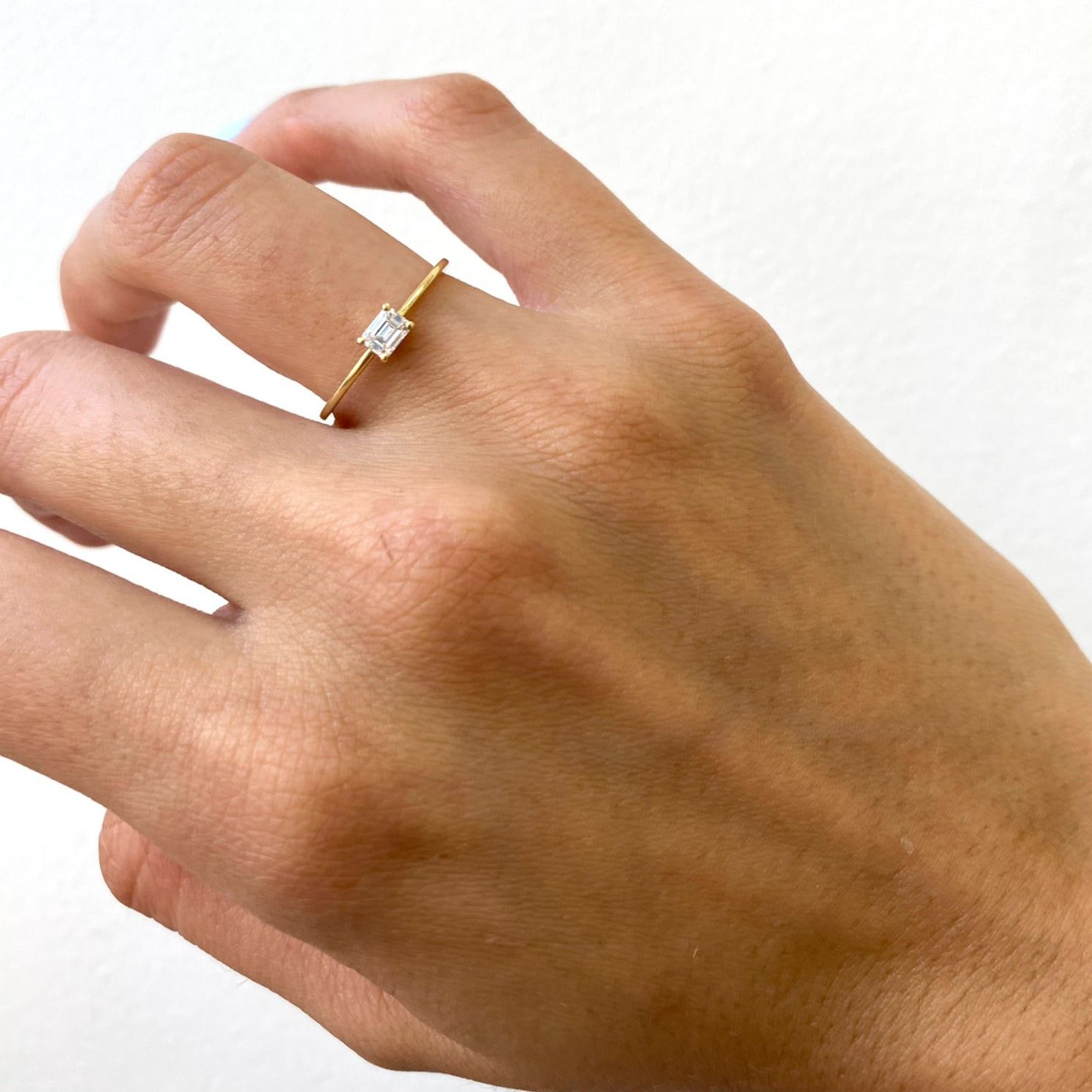 Anillo de diamantes Leia