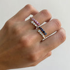 Balbina Blue Sapphire Diamond Ring