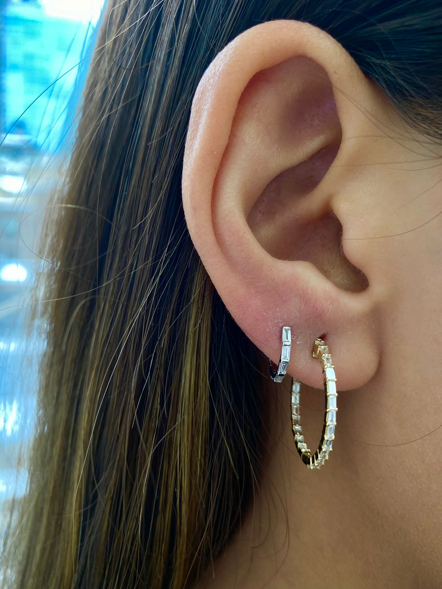 Priscilla Diamond Hoops