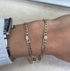 Aria Emerald Diamond Cuban Bracelet
