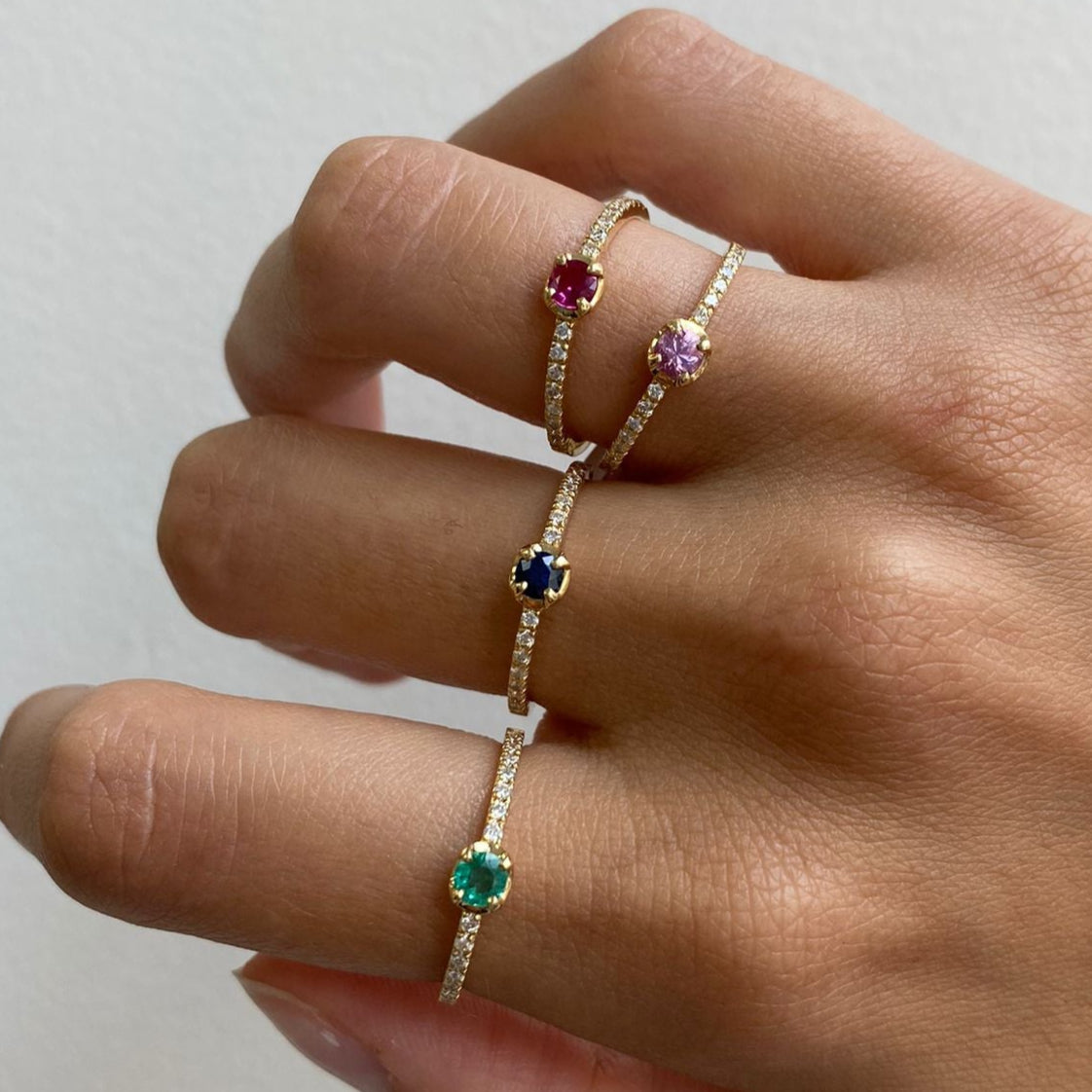 Gina Sapphire Diamond Ring