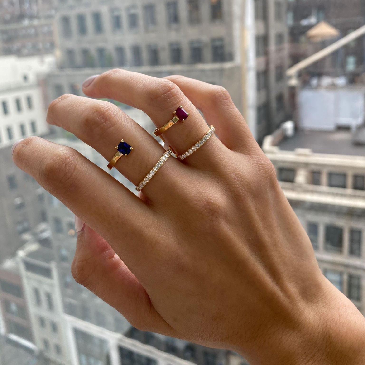 Gigi Sapphire Diamond Ring