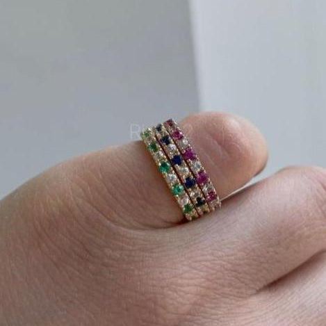 Iris Emerald Diamond Ring
