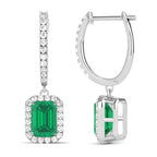 Carlota Emerald Diamond Earrings