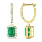 Carlota Emerald Diamond Earrings