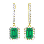 Carlota Emerald Diamond Earrings