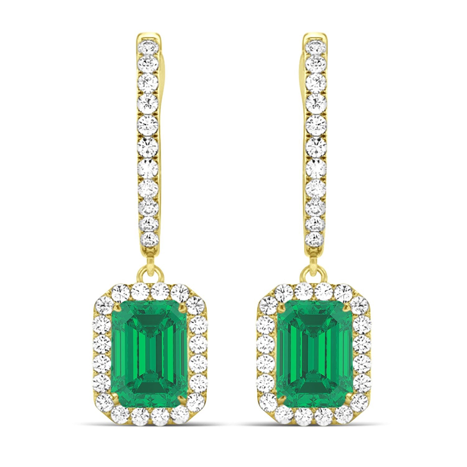 Carlota Emerald Diamond Earrings