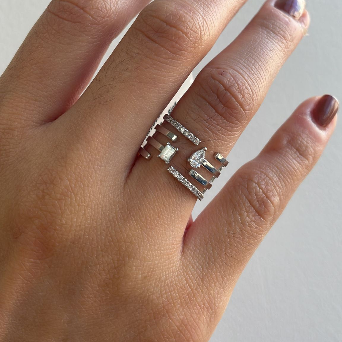 Anillo de diamantes Margot