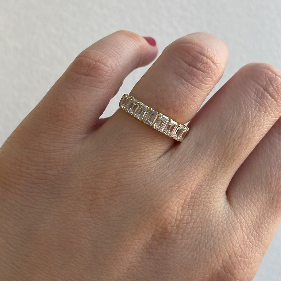 Agnes Emerald Cut Diamond Ring
