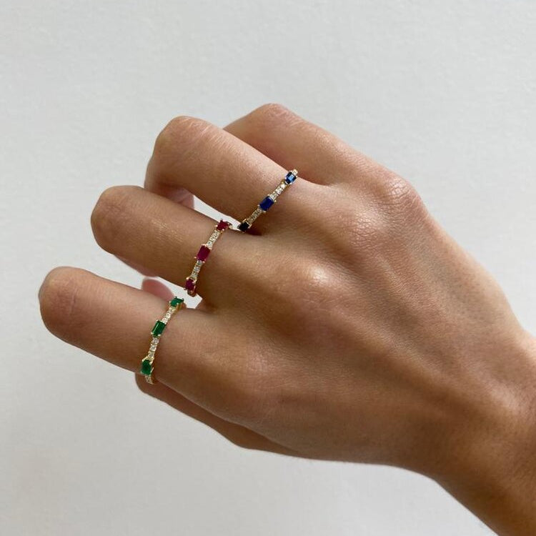Macarena Sapphire Diamond Ring