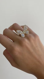 Butterfly Diamond Ring
