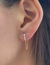 Load and play video in Gallery viewer, Claire Diamond Piercings (Two Earrings)
