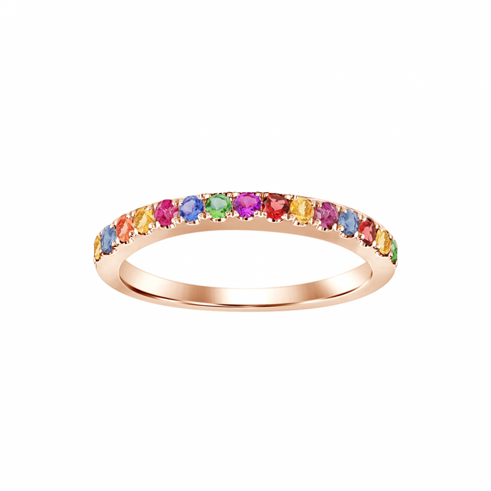 Rainbow Sapphire Ring