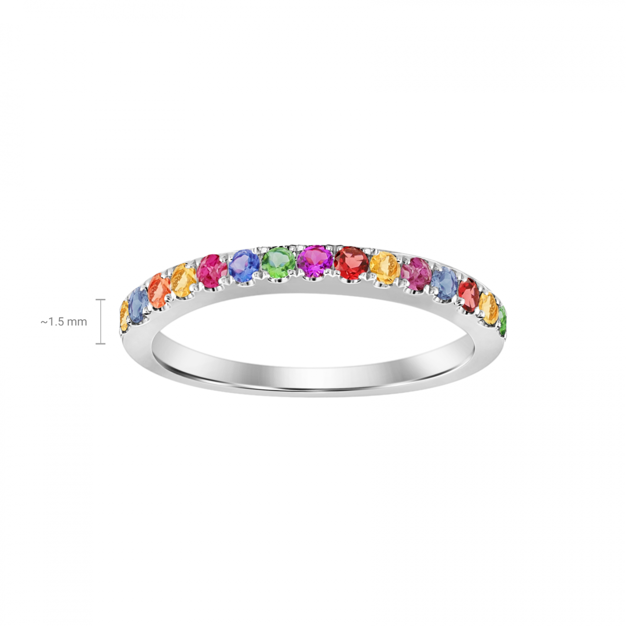 Rainbow Sapphire Ring