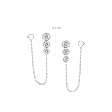 Load image into Gallery viewer, Claire Diamond Piercings (Two Earrings)
