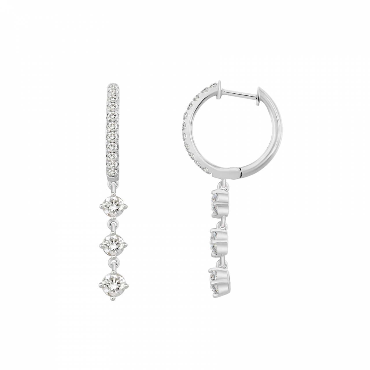 Amelia Diamond Long Earrings