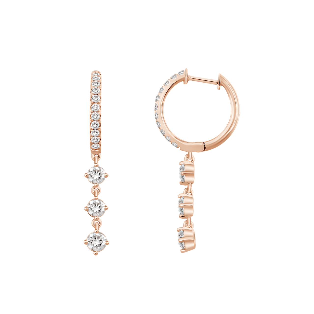Amelia Diamond Long Earrings