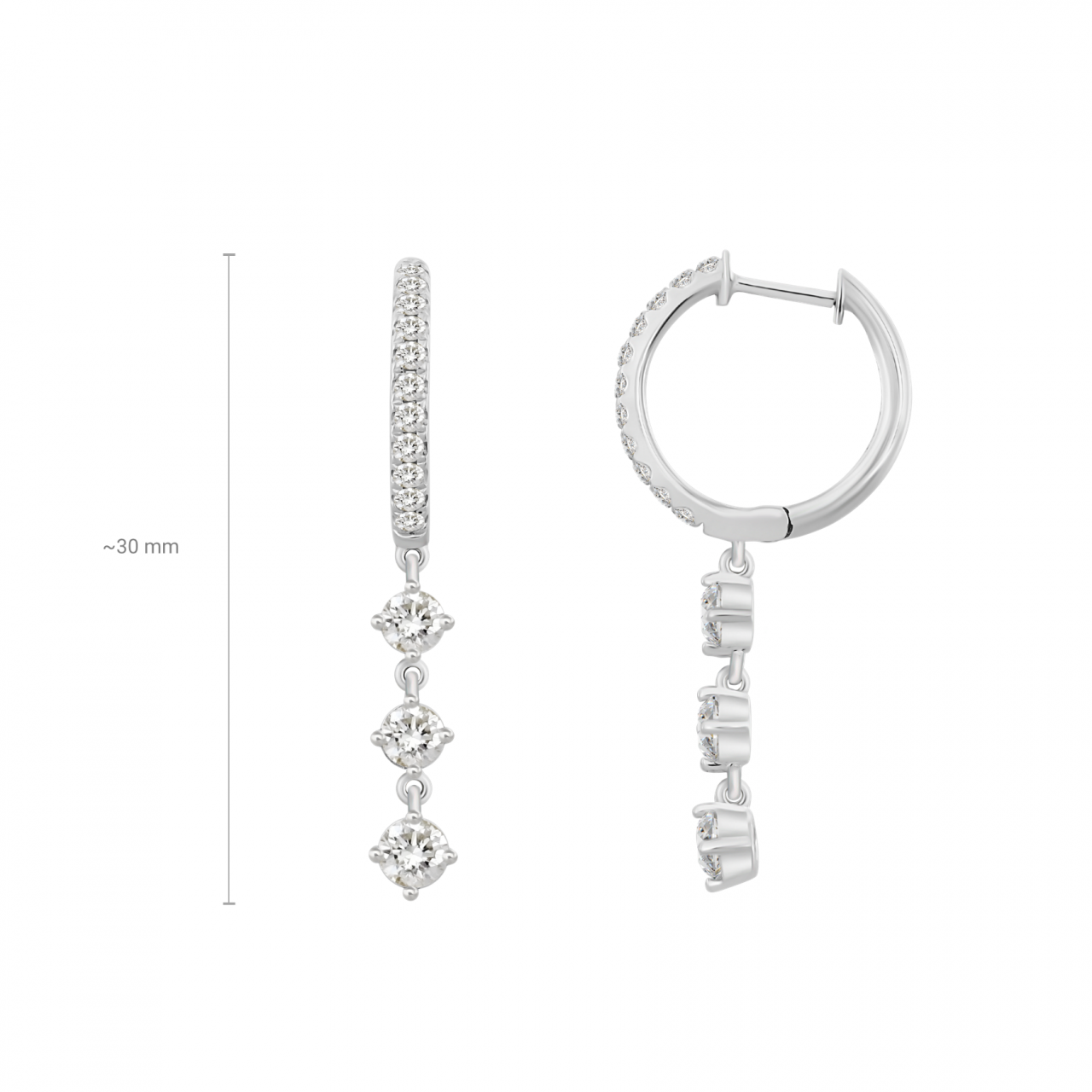 Amelia Diamond Long Earrings