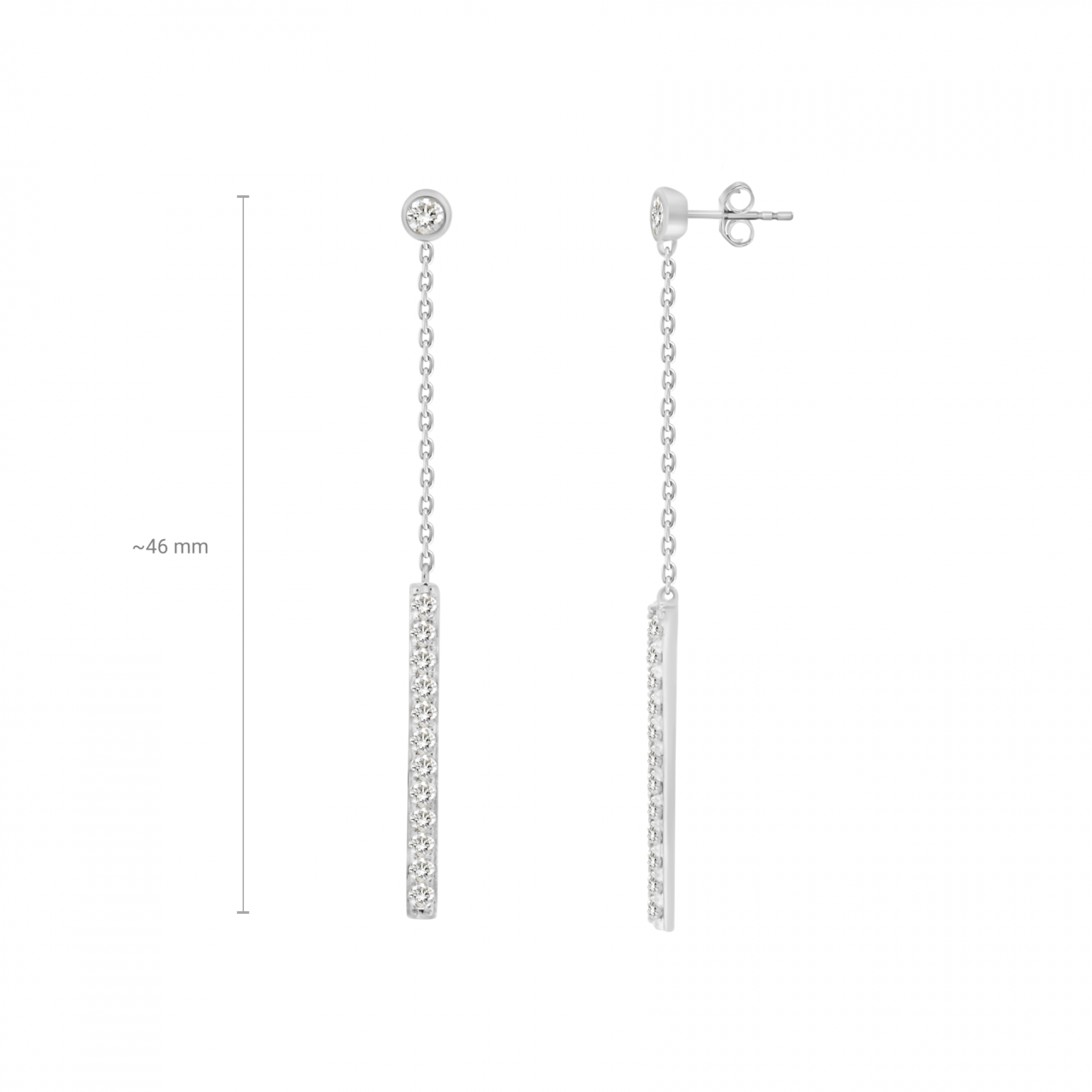 Odessa Diamond Long Earrings