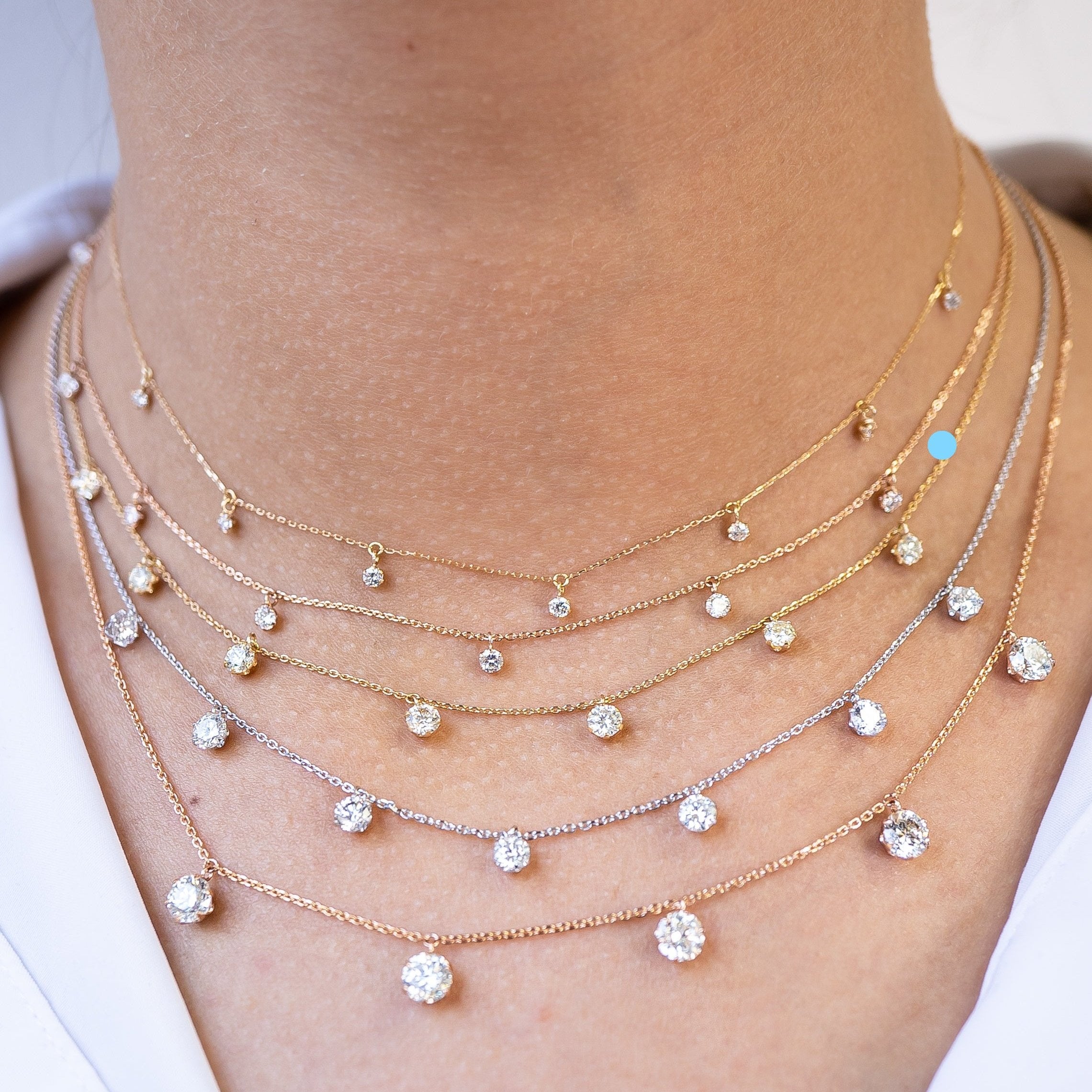 Ashley Diamond Station Necklace
