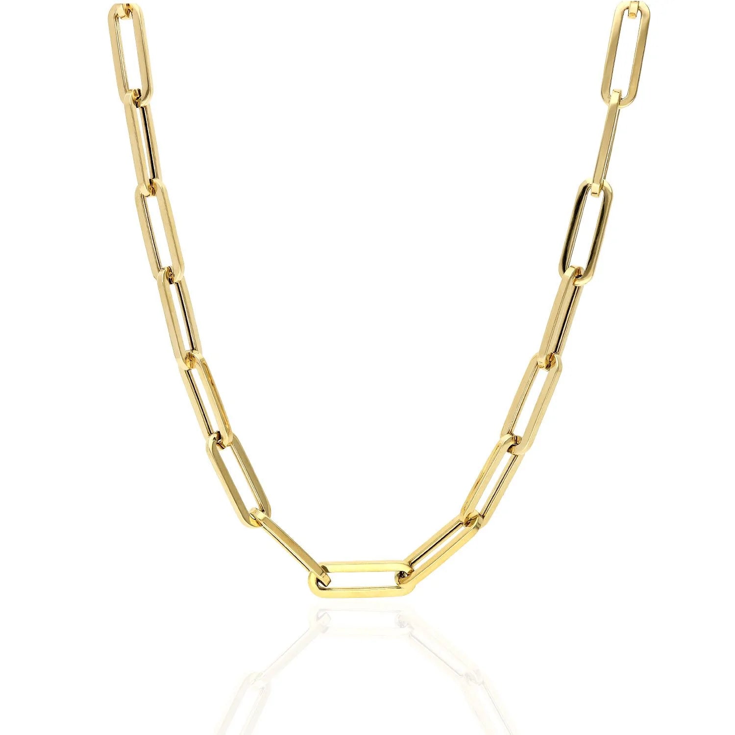 Irene Paperclip Gold Necklace