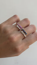 Load and play video in Gallery viewer, Anabelle Diamond Pink Sapphire Ring
