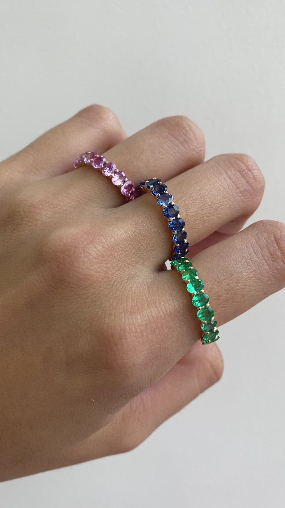 Mariza Eternity Pink Sapphire Ring