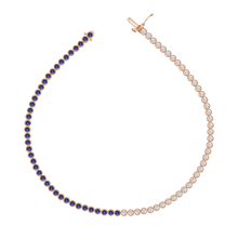 Load image into Gallery viewer, Ava Sapphire Diamond Tennis Bracelet
