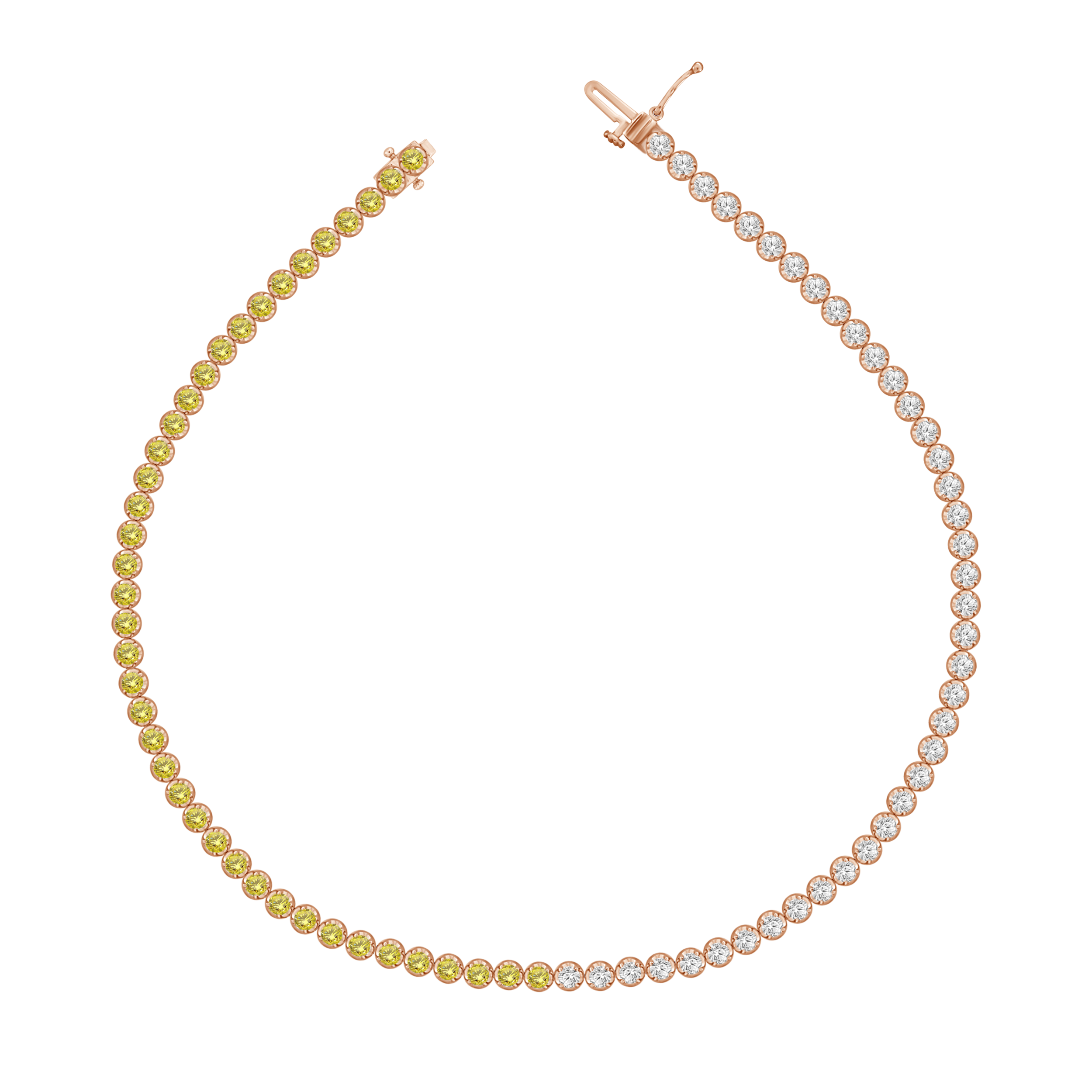 Harper Yellow Sapphire Diamond Tennis Bracelet