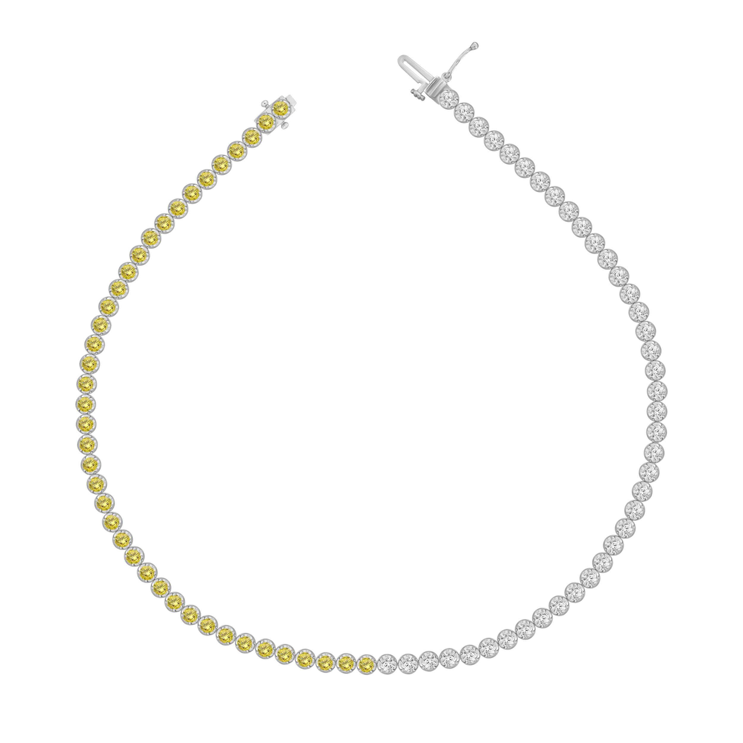 Harper Yellow Sapphire Diamond Tennis Bracelet