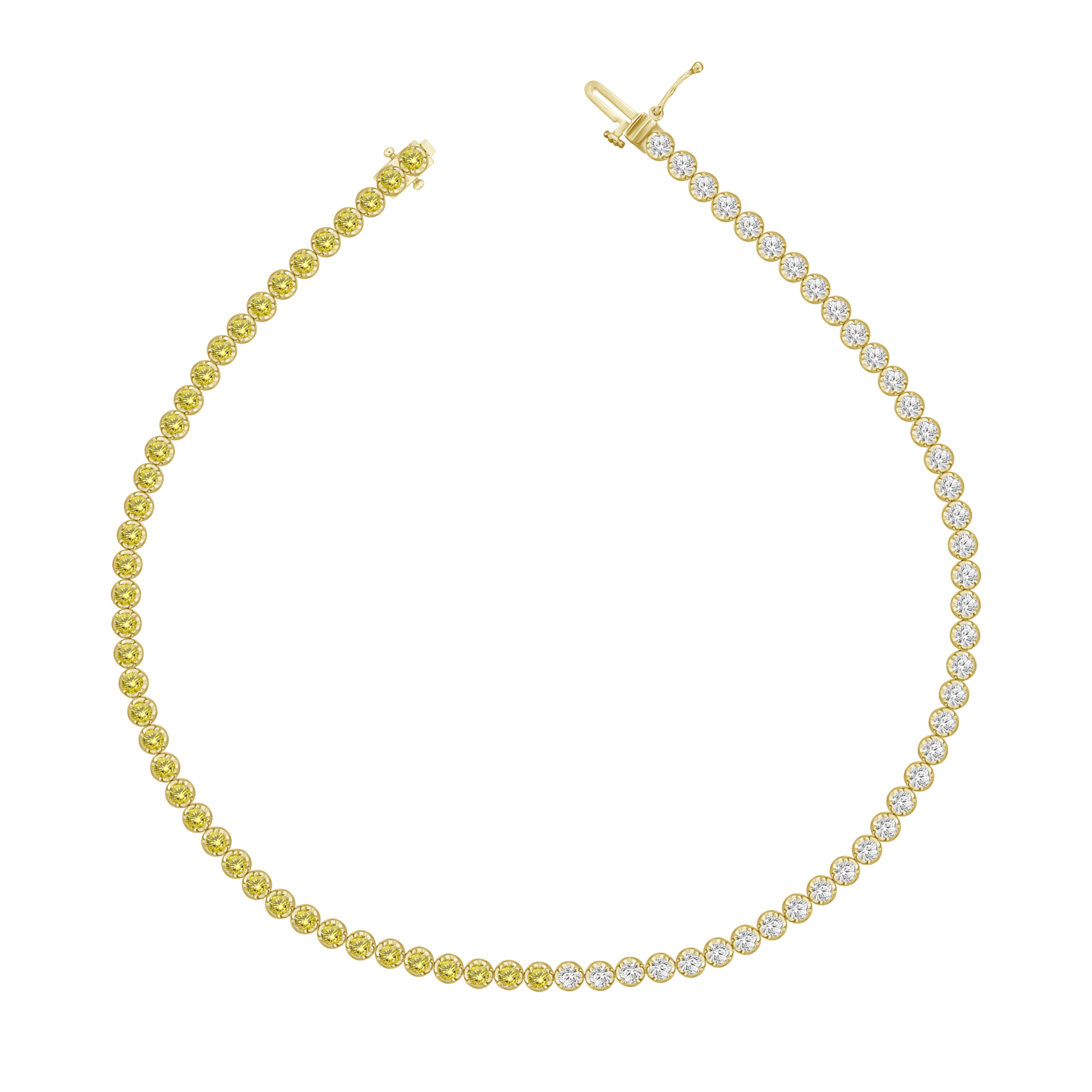 Harper Yellow Sapphire Diamond Tennis Bracelet